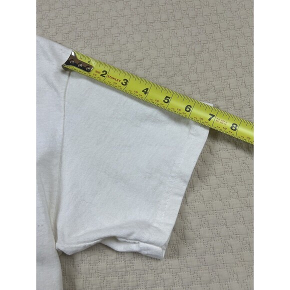 Caribbean St. Thomas Tee Hanes Shirt Adult Medium M‎ White Short Sleeve Mens - Picture 9 of 9